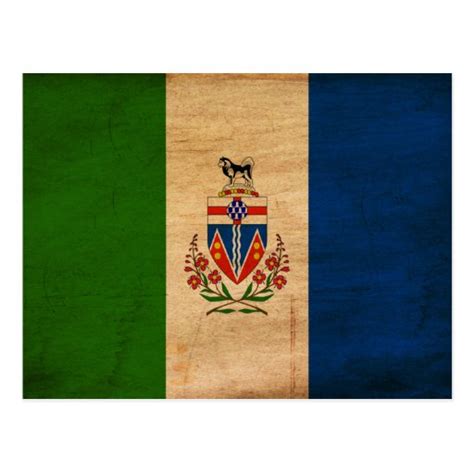 Yukon Territories Flag Postcard | Zazzle