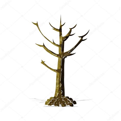 Cartoon Naked Tree Stock Vector By Lineartestpilot