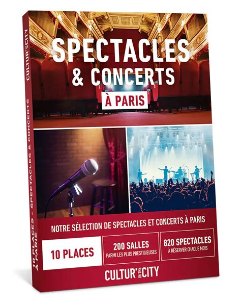 Spectacles Concerts à Paris 10 Places Avis et Prix Wonderbox