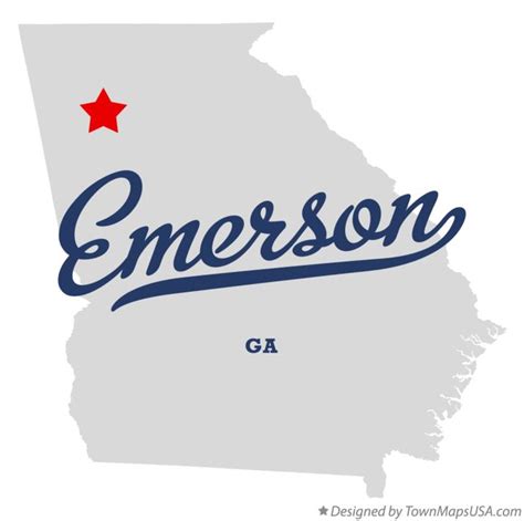 Map of Emerson, GA, Georgia