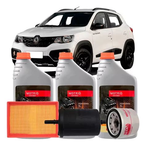 Kit Troca De Oleo 10w40 Renault Kwid 1 0 Life Zen Intense