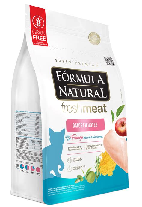 Fórmula Natural Fresh Meat Gatos Filhotes Frango Maçã e Cúrcuma