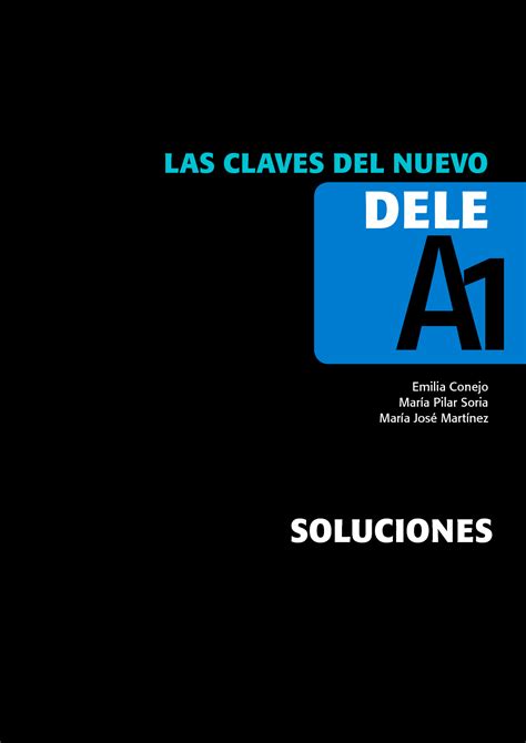 SOLUTION Las Claves Del Nuevo Dele A1 Soluciones Studypool