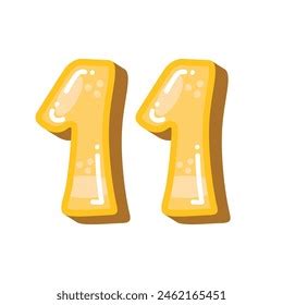 number  vector illustration cool number stock vector royalty