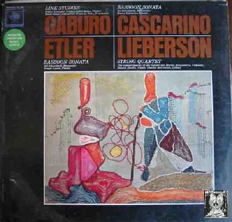 Antiguo Vinilo Old Vinyl Romeo Cascarino Sonata For Bassoon And