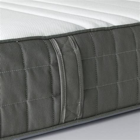 HÖVÅG Materasso a molle insacchettate, rigido, grigio scuro, 90x200 cm ...
