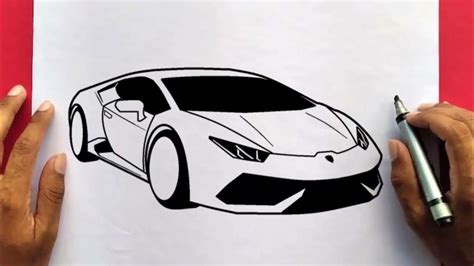 How To Draw A Lamborghini Huracan Youtube