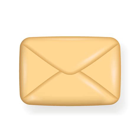 Internet mail, email, envelope, spam. Realistic 3d emoji symbol
