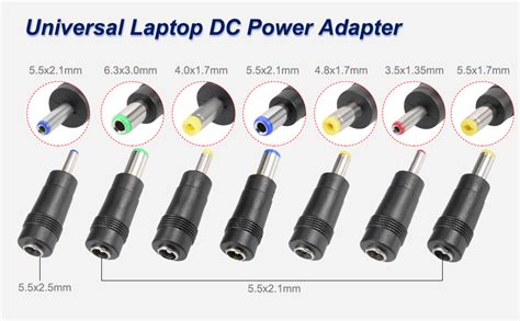 Amazon Uxcell Dc Power Adapter X Mm Male To X Mm Female