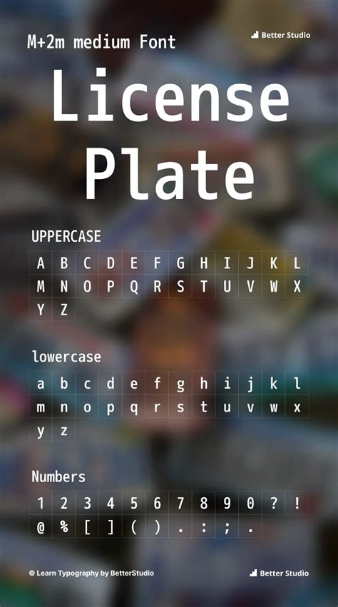 USA License Plate Font: Download Free