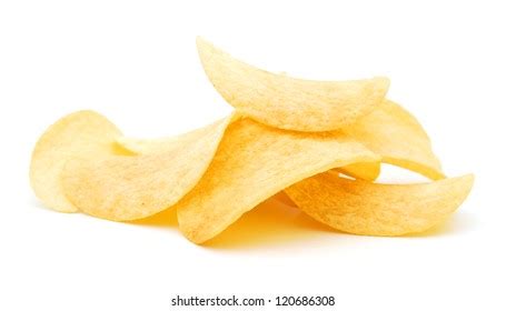 Image Potato Chips Isolated On White Stock Photo 120686308 Shutterstock