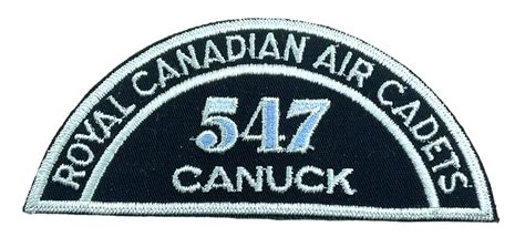 Canadian Rcac Air Cadets 547 Canuck Shoulder Title Insignia Patch