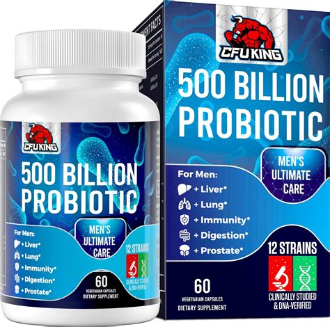 Probiotics For Men 500 Billion Cfu 12 Strains Mens