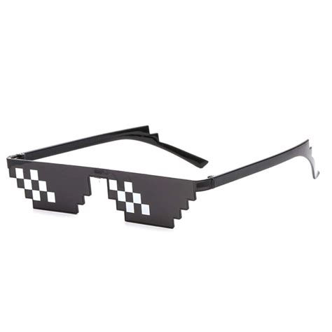 B Kids Thug Life Glasses 8 Bit Sunglasses For Men And Women Meme