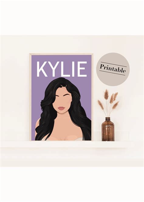 Kylie Jenner Poster Text Merch Kardashian Poster Kylie Jenner Wall Art Kylie Jenner Card Instant