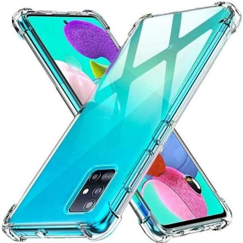 Pour Samsung Galaxy A51 Coque Silicone Gel UltraSlim TRANSPARENT 2