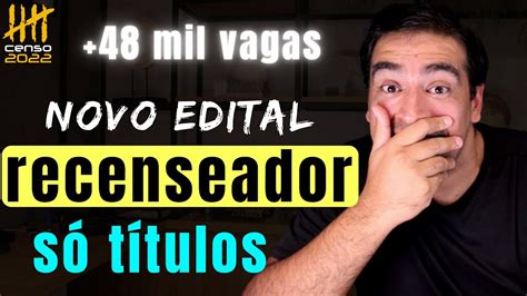 NOVO EDITAL Para RECENSEADOR Do IBGE Censo 2022 YouTube