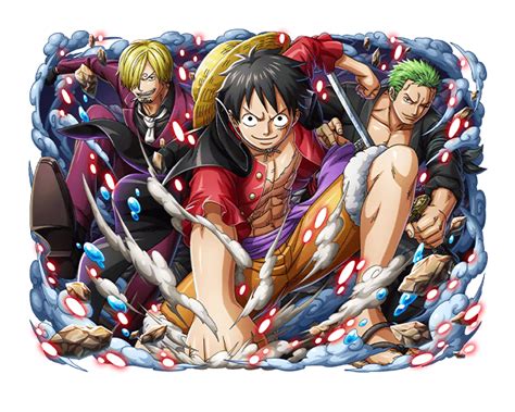 Monkey D Luffy With His Loyal Companions One Piece Treasure Cruise