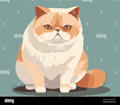 Cute Cat Flat Vector Illustration Stock Vector Image And Art Alamy