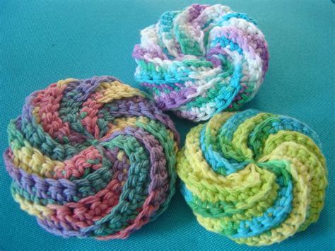 Spiral Scrubbie Pattern By Judith Prindle Crochet Scrubbies