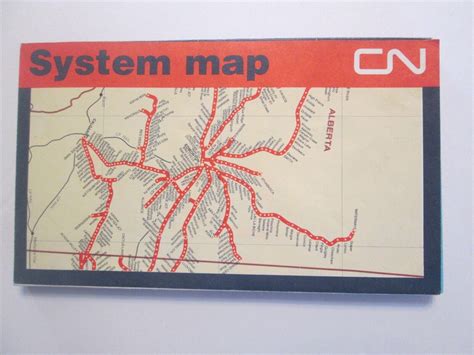 Canadian National Railway System Map 1990 | #4552859232