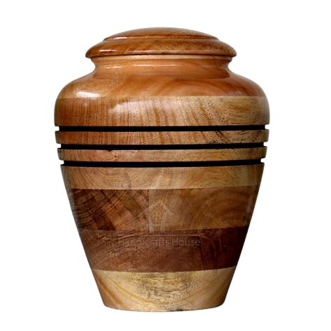 H H Nagina Classic Border Wooden Urns For Human Ashes Adult Malefemale