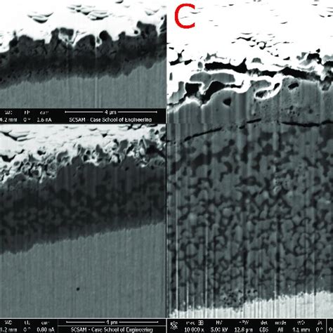 SE A 0 B 0 A 2 B 2 And BSE A 1 B 1 SEM Images Of FIB Cuts Showing