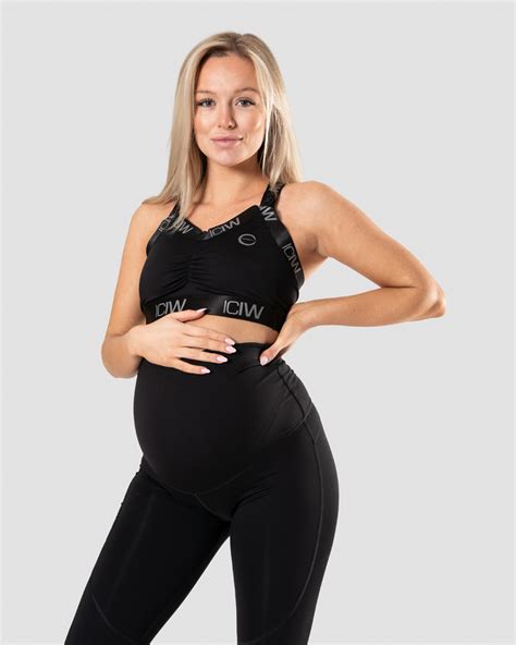 Maternity Nursing Sports Bra Black Iciw