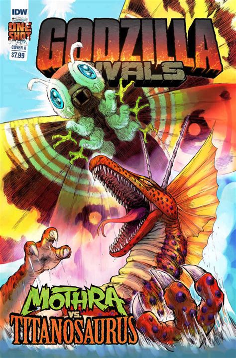 Godzilla Rivals Mothra Vs Titanosaurus Cover A Wind Mature Comic