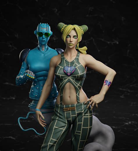 Jolyne Kujo fan art statue - Finished Projects - Blender Artists Community