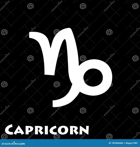 Logotipo Del Capricornio Del Signo Zodiaco En Un Vector Ilustraci N Del