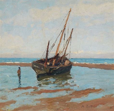 Sold At Auction Alfred Zoff Alfred Zoff On De Panna Beach