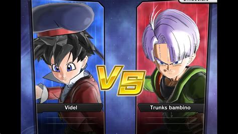 Xenoverse 2 Requested Match PC Videl Vs Trunks Bambino YouTube