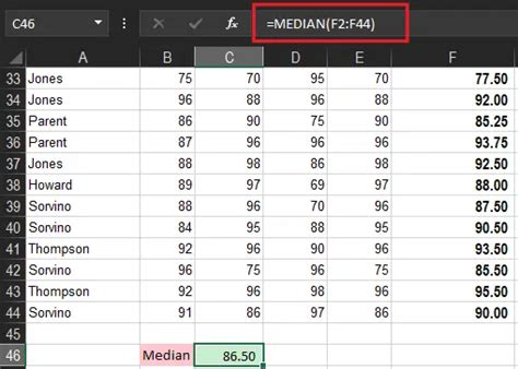 How To Calculate Median In Excel With Examples And Tricks