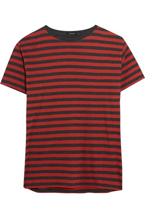 R13 Striped Cotton T Shirt R13 Cloth T Shirt Red Tee Red Shirt