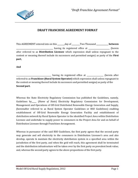 49 Editable Franchise Agreement Templates And Contracts ᐅ Templatelab