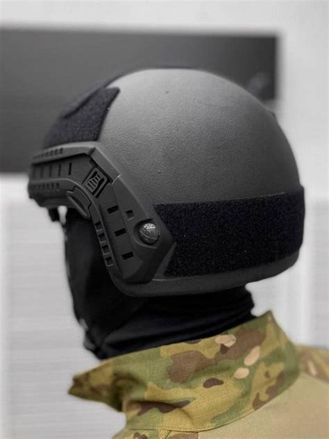 Баллистический шлем из кевлара FAST Helmet IIIa Черный Пуленеп ...