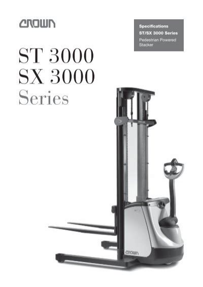 St 3000 Sx 3000 Series Crown Equipment Corporation