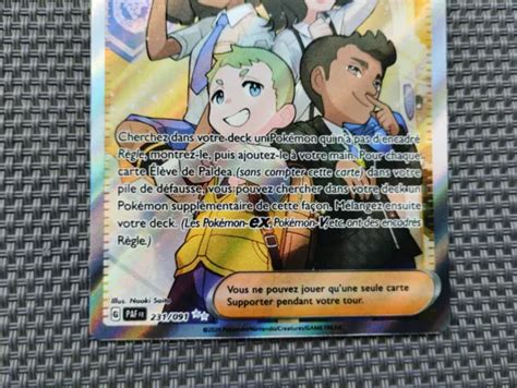 Carte Pok Mon L Ve De Paldea Full Art Destin Es A Pald A Ultra