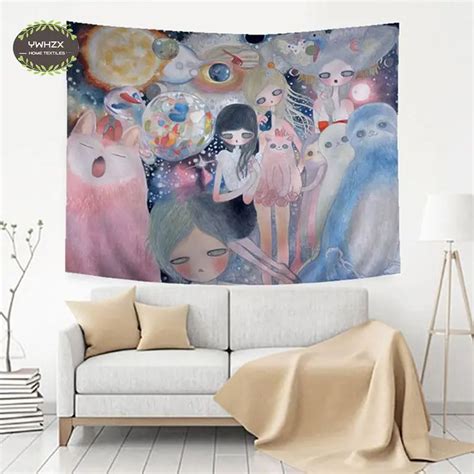 Aya Takano Tapestry Wall Hanging Boho Home Decor Bedroom Living Room