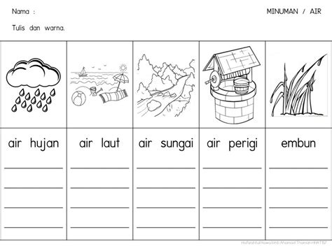 Lembaran Kerja Tema Kenderaan Di Air