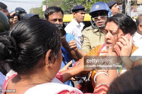 11 Holds A Rally Against The Vandalised The Statue Of Syama Prasad