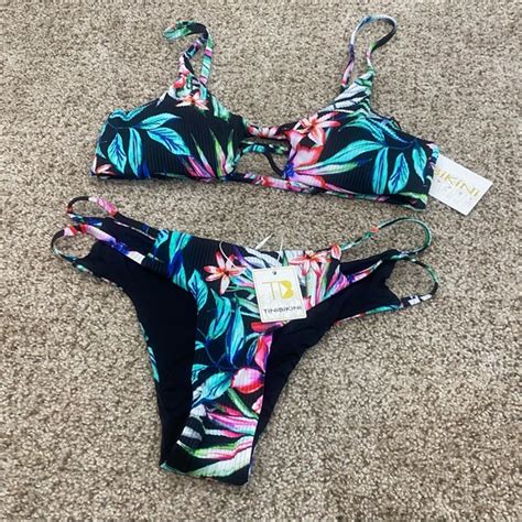 TiniBikini Swim Tini Bikini Floral Bikini Piece Floral Bathing Suit Swimsuit Nwt Poshmark