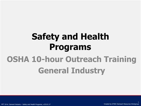 Ppt Safety And Health Programs Powerpoint Presentation Free Download