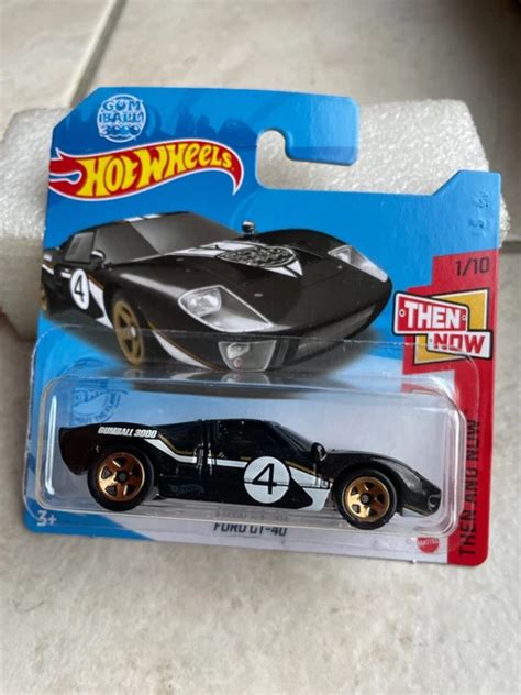 HOT WHEELS Then And Now Gumball Ford Gt Noir EUR