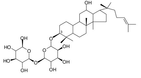 Saponine à génine stéroïdique : Ginsenoside M1 (Urban, 1990) | Download ...