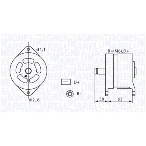 Magneti Marelli Lichtmaschine Generator A Passend F R Alfa Romeo