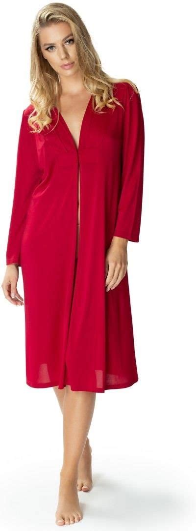 MEWA Lingerie Elegancki Peniuar Damski Blanka Zapinany Kolor Burgundowy Ceny I Opinie