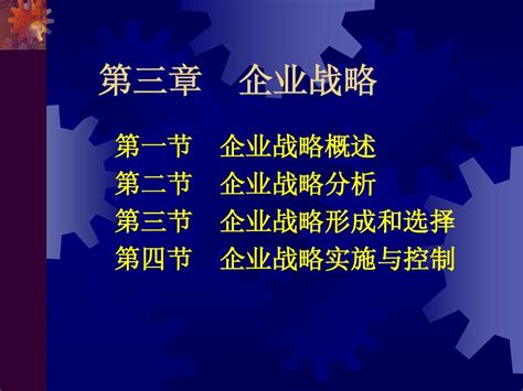 第三章 企业战略word文档在线阅读与下载无忧文档