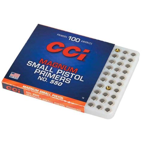 CCI 550 Small Magnum Pistol Primers 100 Count